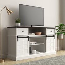 White barn deals door tv stand